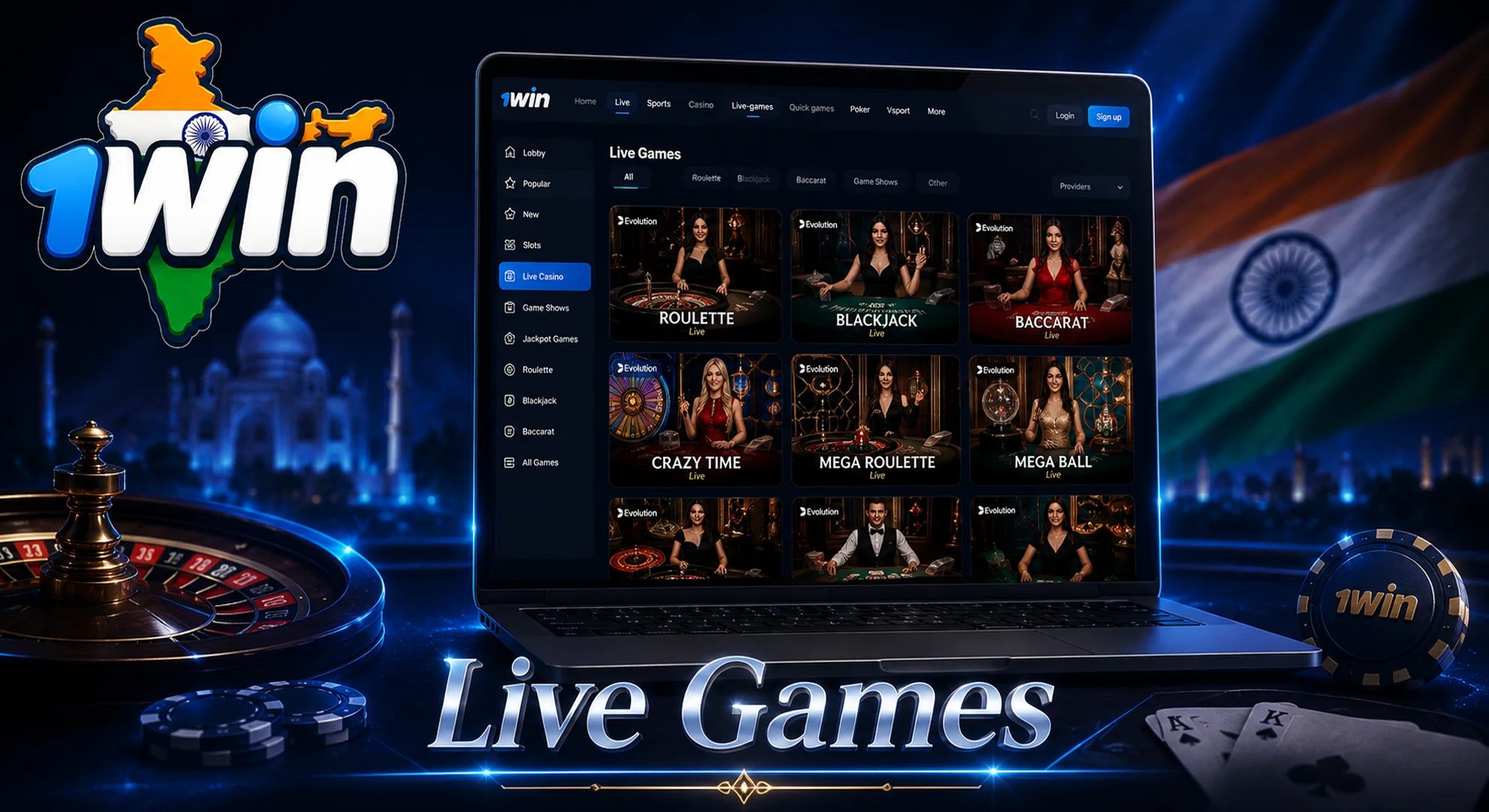1win live games