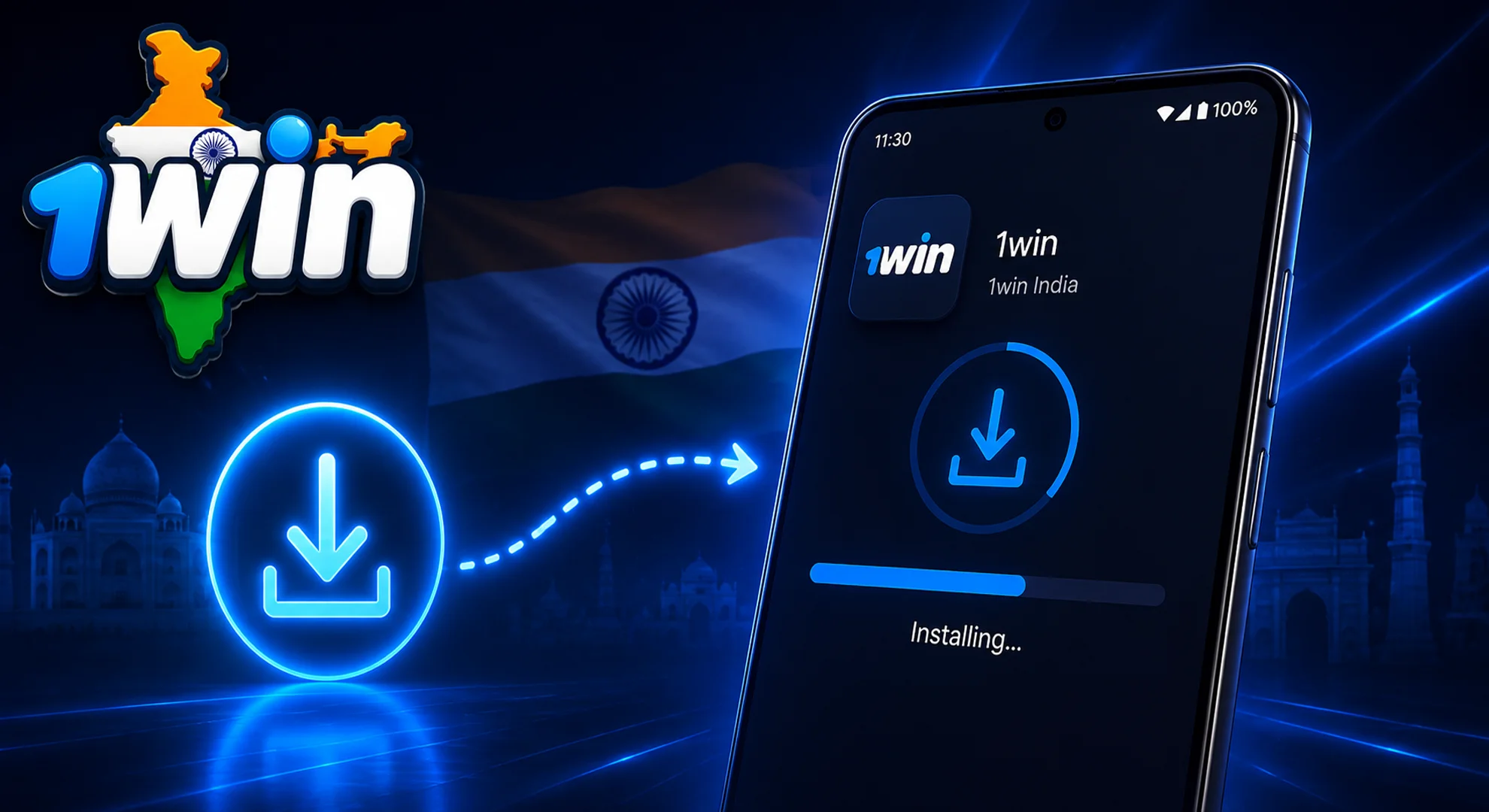 run installation 1win app