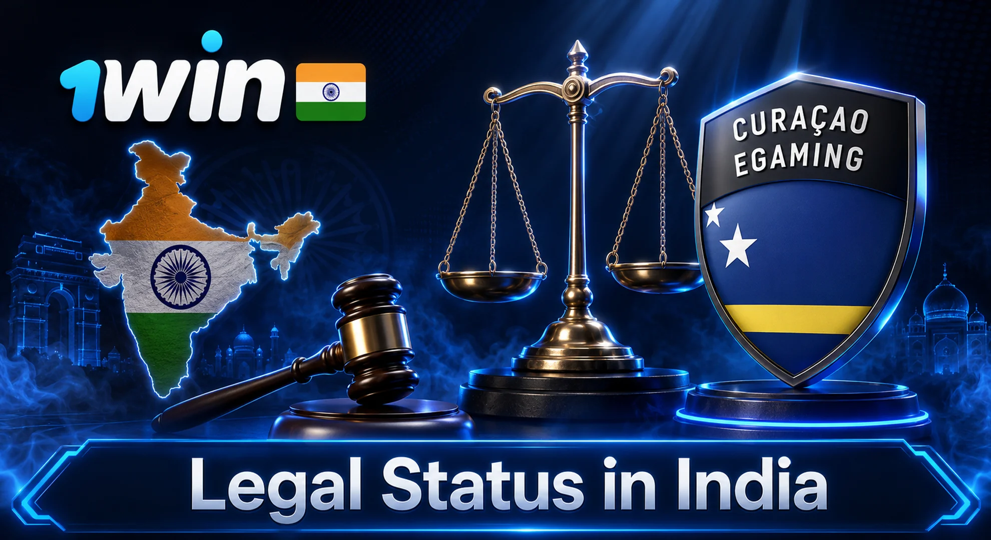 1win license and legal status in india